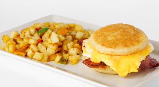 Breakfast Sandwich Over Easy menu item