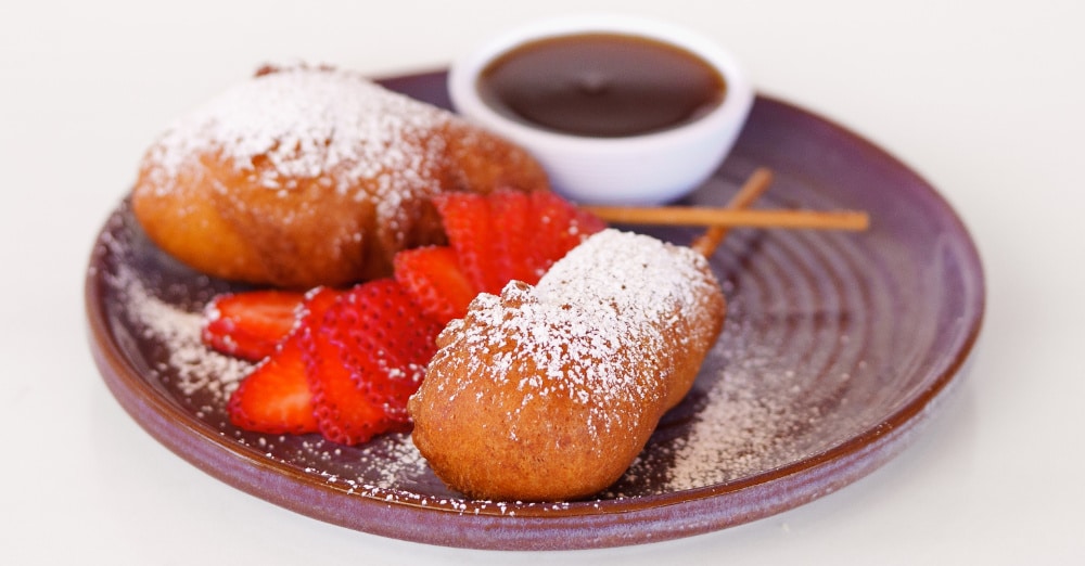 Golden Waffle Dogs - Over Easy menu items