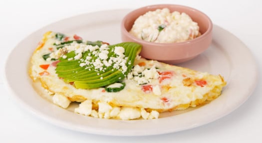 California Omelette menu item at Over Easy