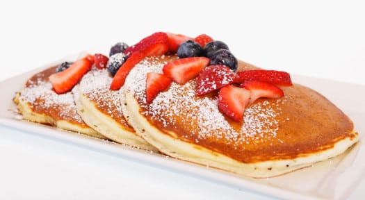Lemon Ricotta Pancakes at Over Easy