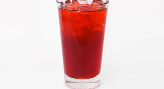Raspberry Hibiscus Tea at Over Easy