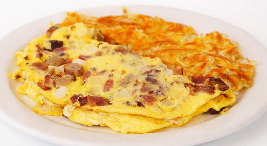 The Crying Pig Omelette Over Easy menu item